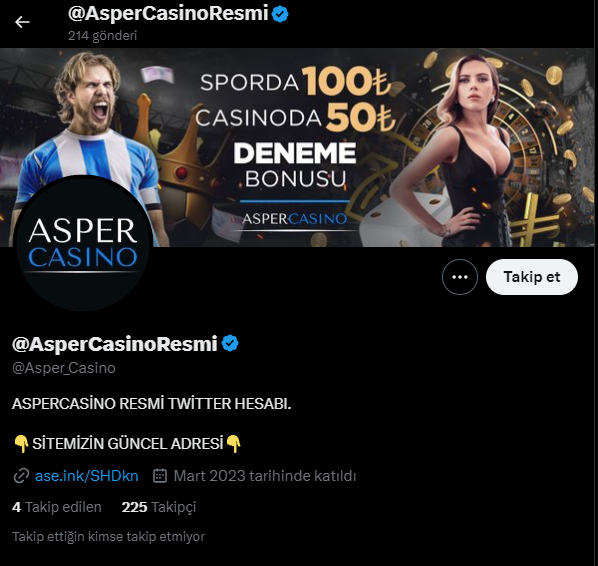 asper casino sosyal medya